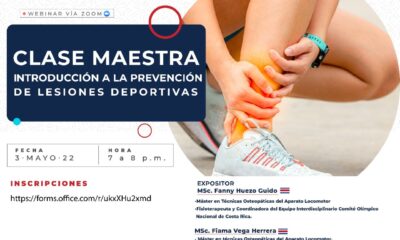 Webinar: «Introducción a la prevención de lesiones deportivas»