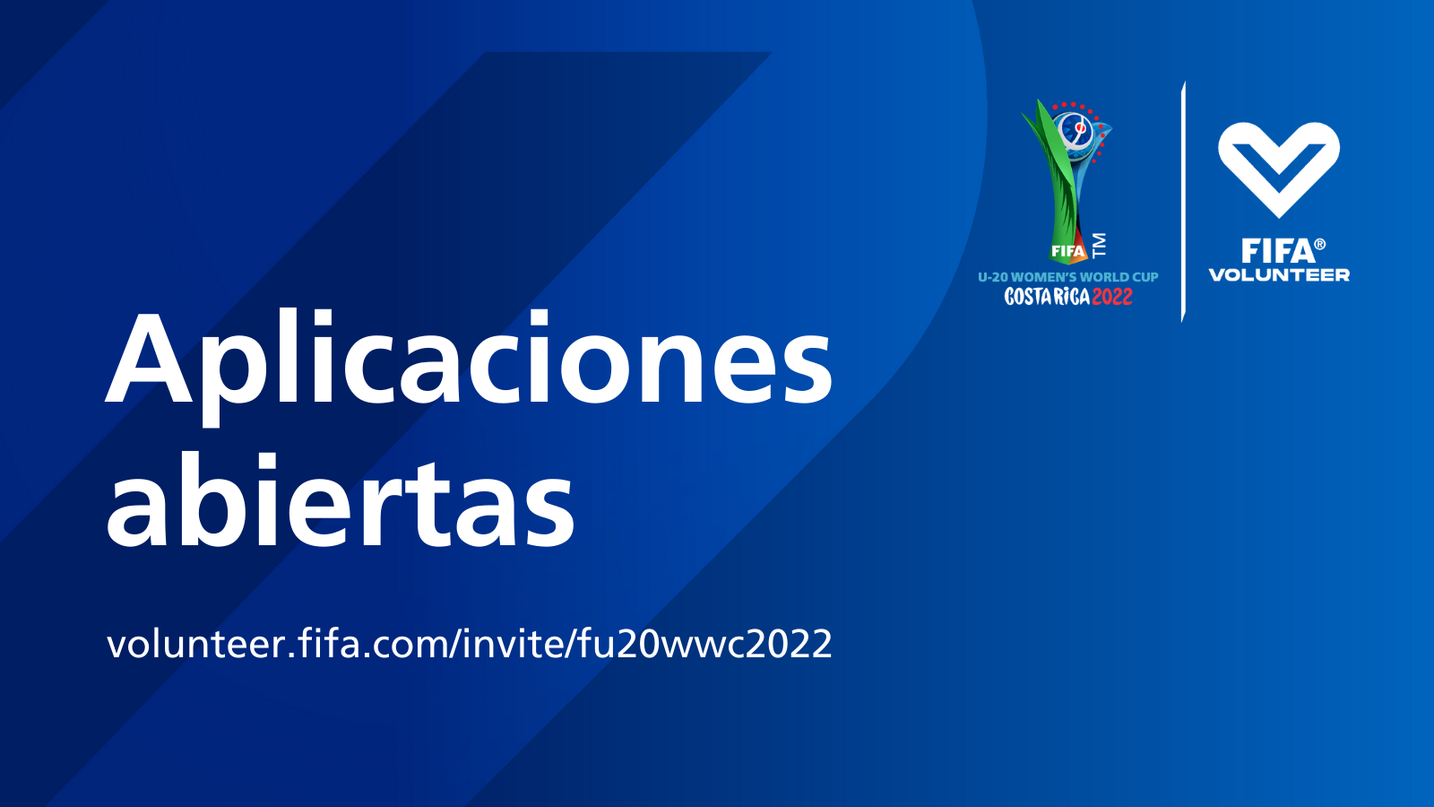 Hoy comienza el proceso de inscripción de voluntarios para la Copa Mundial Femenina Sub-20 de la FIFA Costa Rica 2022™