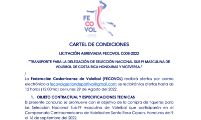 LICITACIÓN ABREVIADA FECOVOL C008-2022