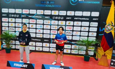 Lucca gana Oro en el WTT Youth Contender en Cuenca Ecuador