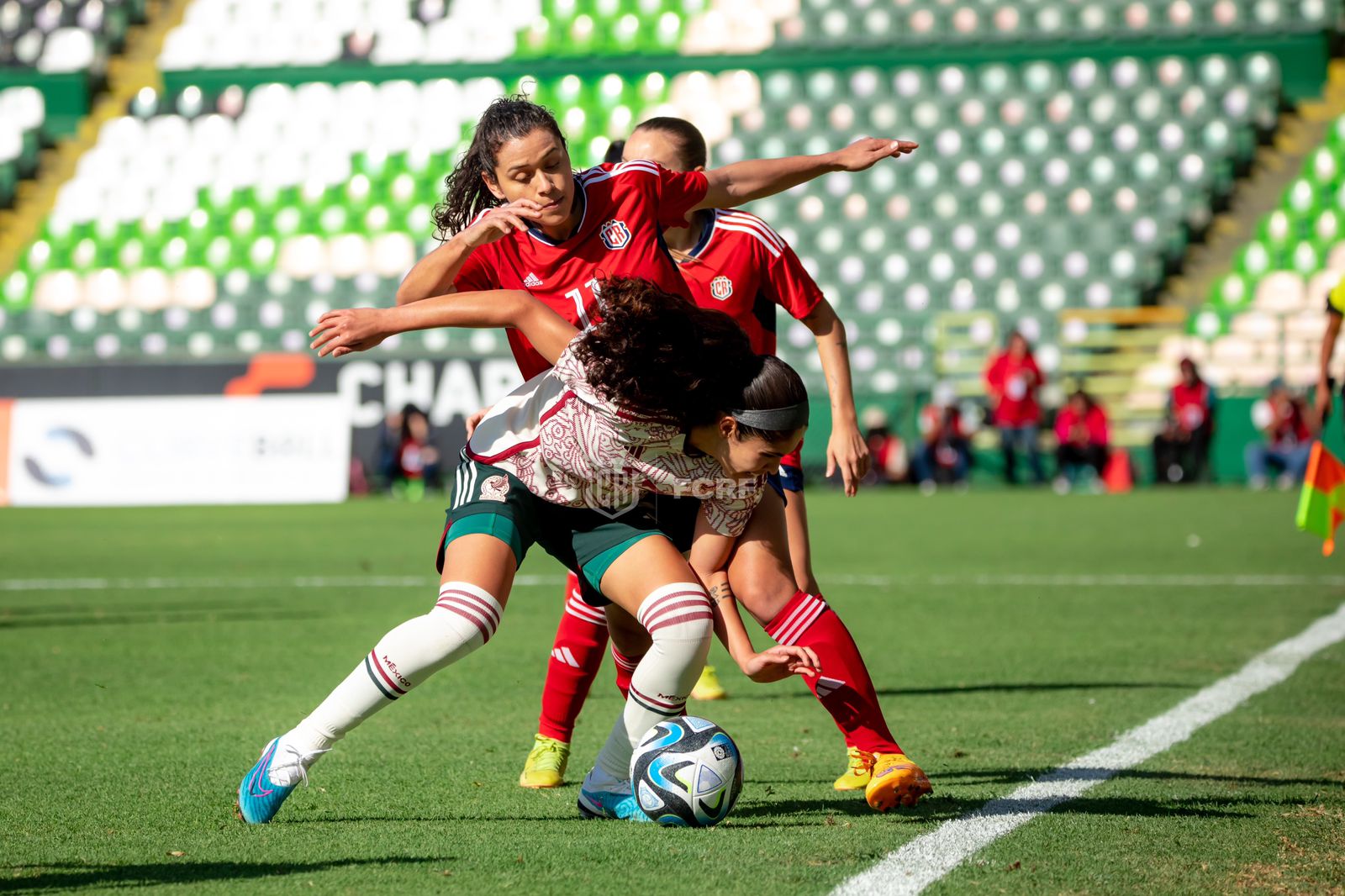 Las ticas empatan con México en segundo juego por la Women´s Revelations Cup