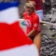 Leilani McGongle tuvo una semana de prácticas en isla que será la sede de surf para París 2024