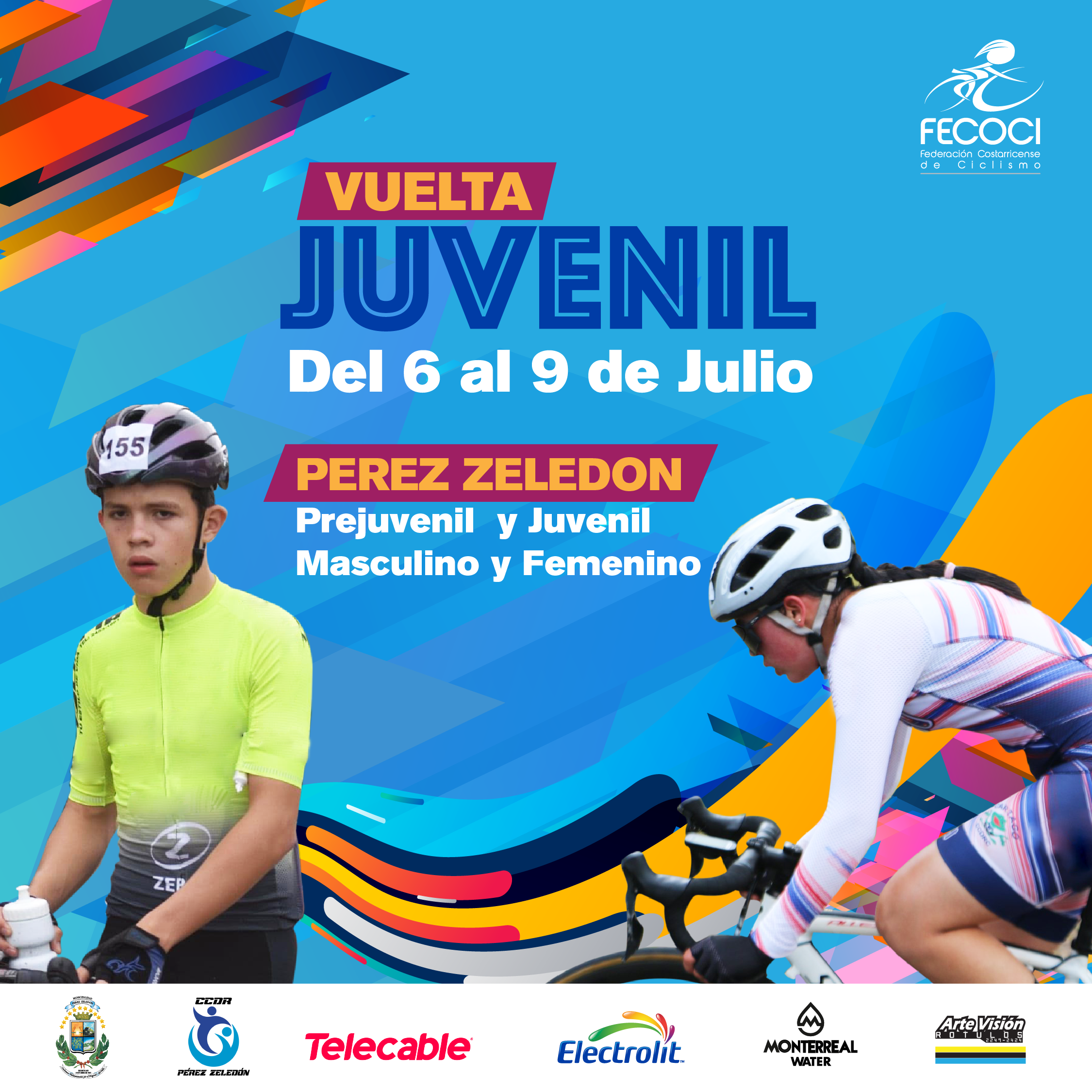 ¡Todo listo! Este jueves iniciará la Vuelta Juvenil 2023 en Pérez Zeledón