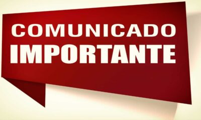 Comunicado importante