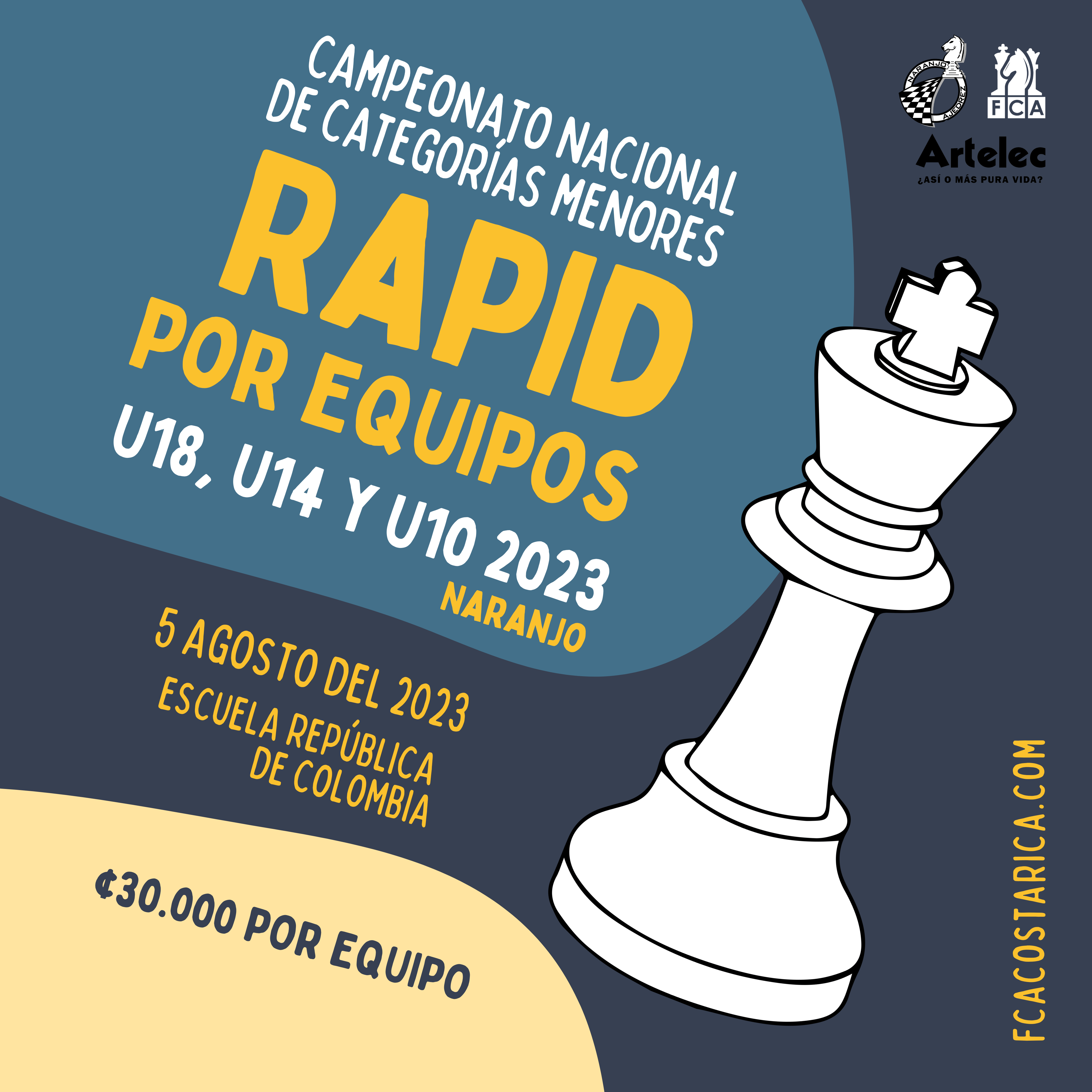 Bases Específicas del Campeonato Nacional por Equipos Rapid U18, U14 y U10 2023