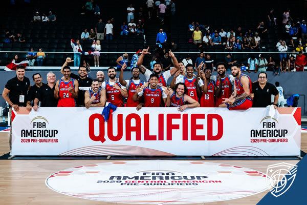 Costa Rica avanza a la siguiente fase del preclasificatorio rumbo al AmeriCup 2029