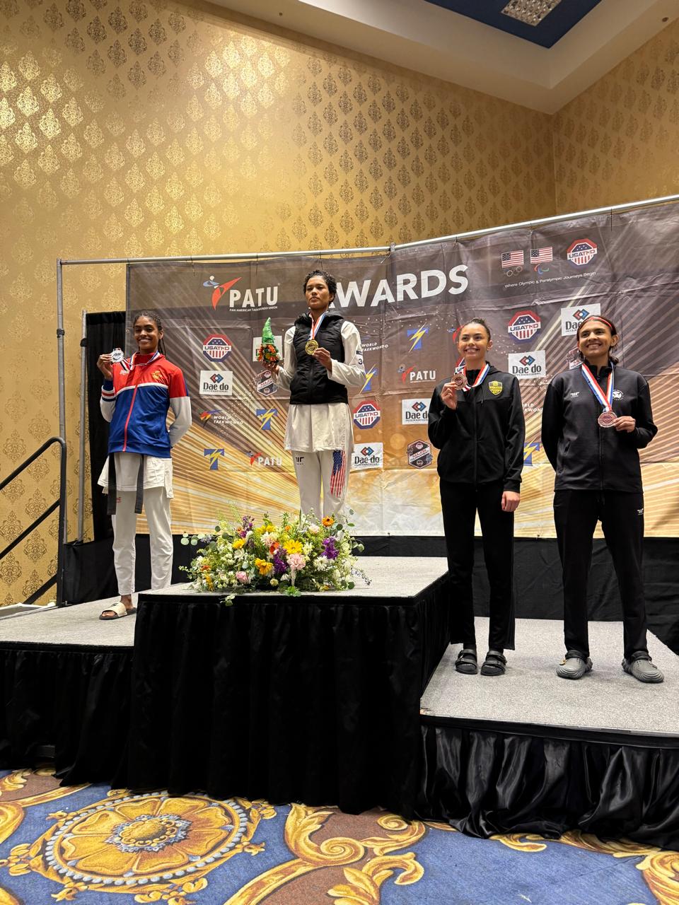 Neshy Lindo Álvarez imparable al repetir final en el US Open de Taekwondo y obtener medalla de plata en la categoría olímpica de -57 kg