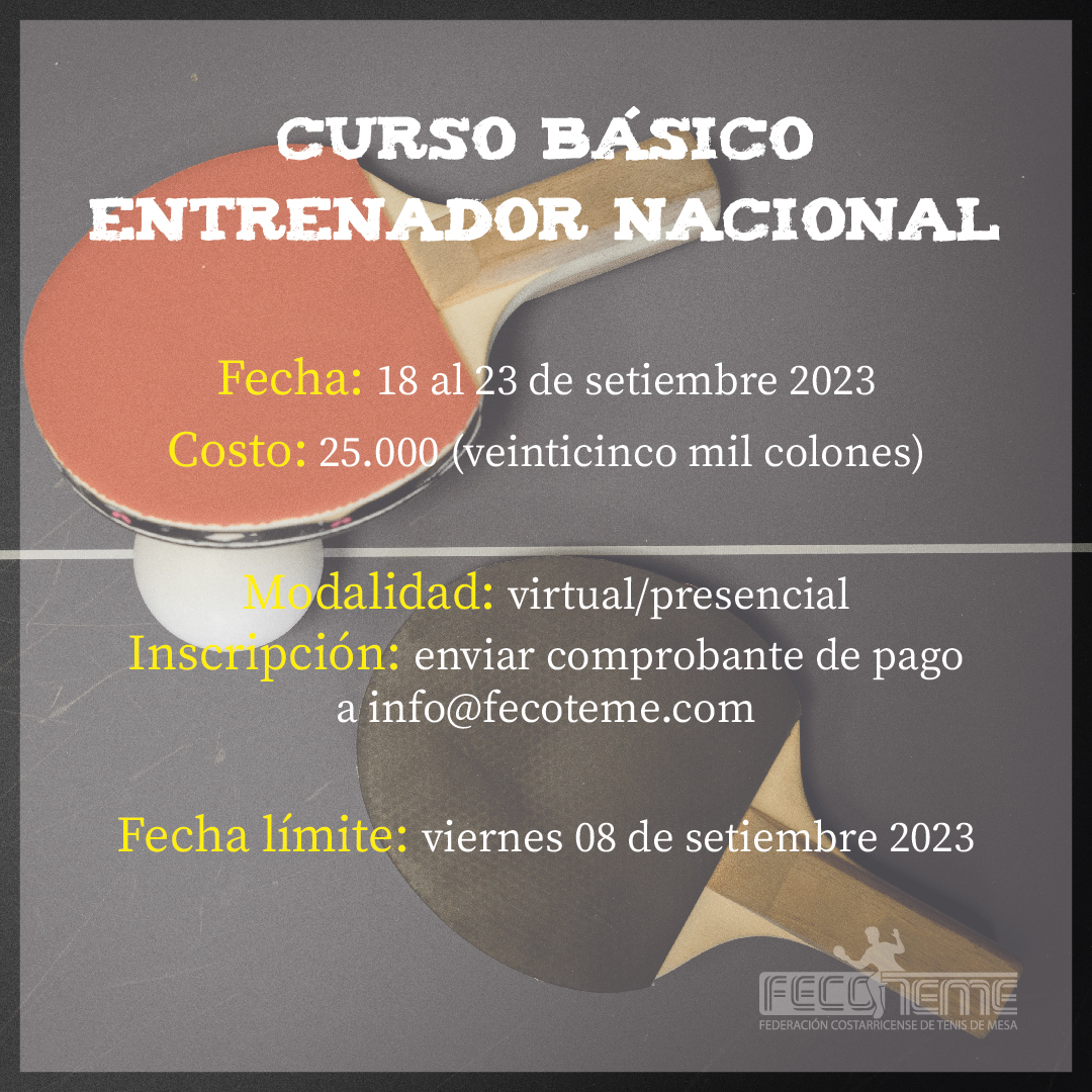 Curso Básico Entrenador Nacional 2023