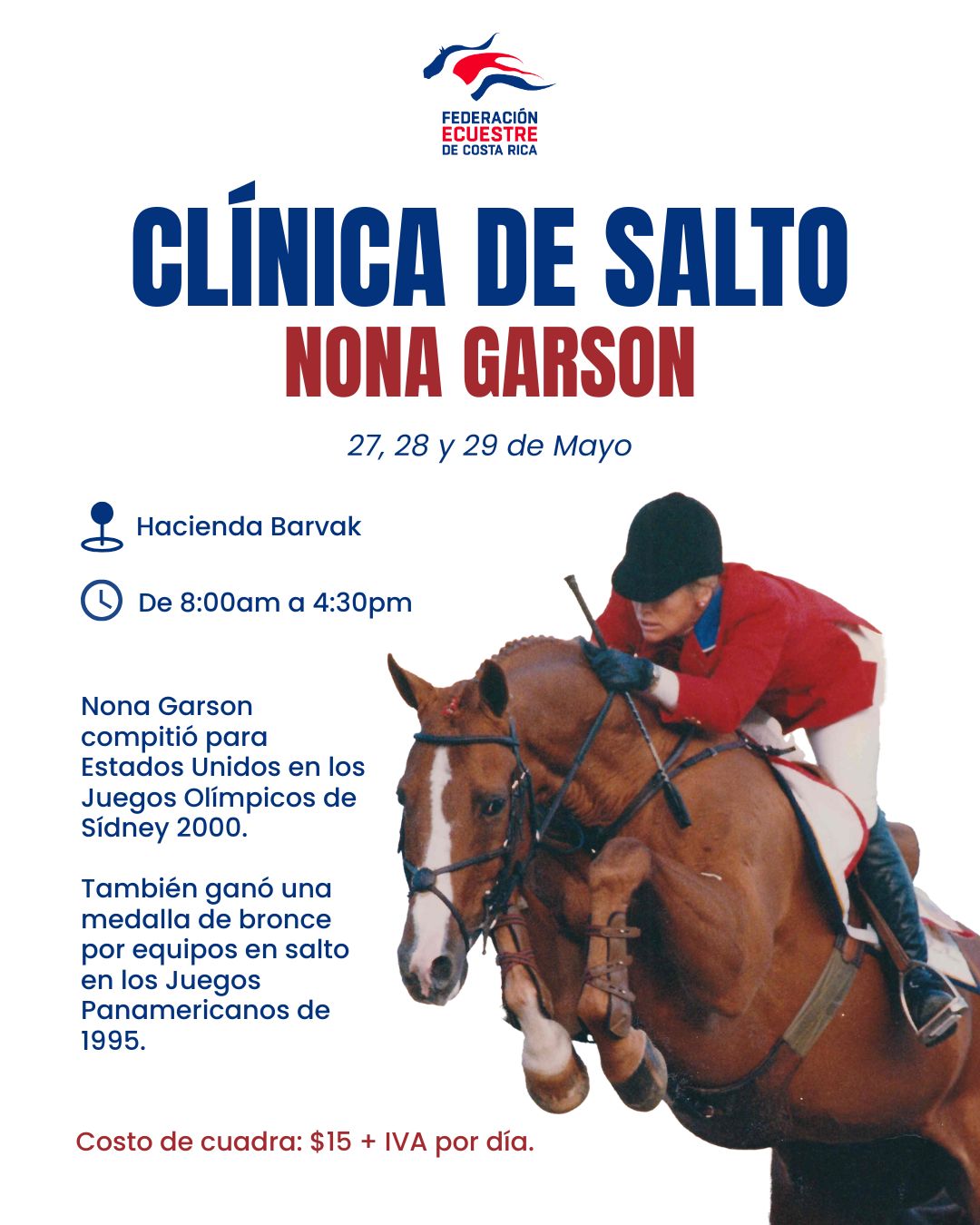 Clínica de Salto con Nona Garson