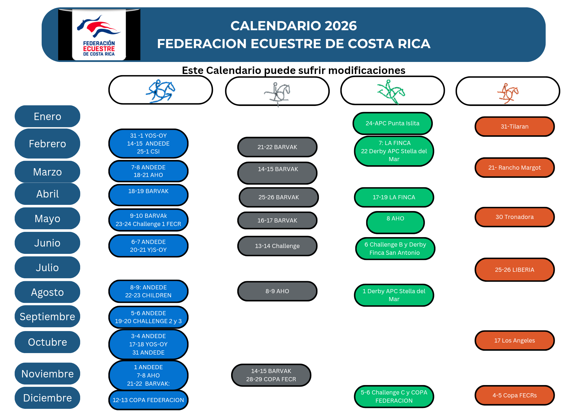 CALENDARIO 2026